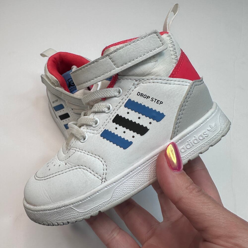 Adidas Drop Step 360 White Gray Blue. Sneakers